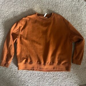Divided Brown Crewneck Sweater Relaxed Fit